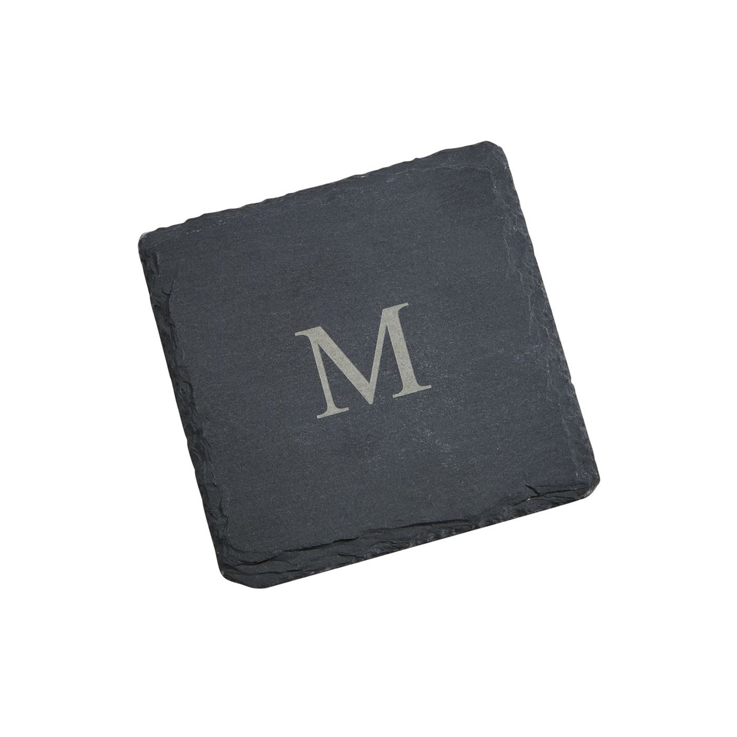 Set Of 4 Slate Coasters 4" Square