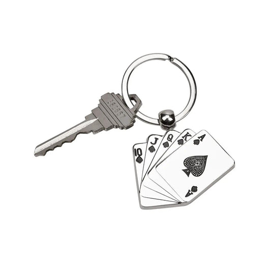Playing Cards Keychain, 3"