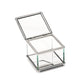 Square Glass Box With Hinged Cover, 3.25"