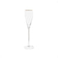 Gold-Rim Tapered Champagne Flutes Set - 8 oz