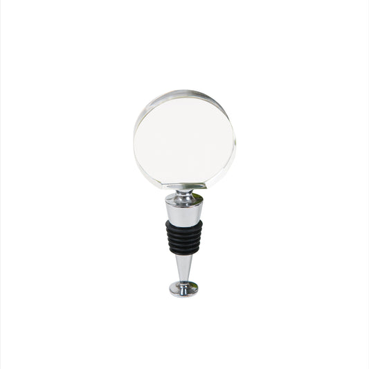 Round Optic Crystal Wine Bottle Stopper