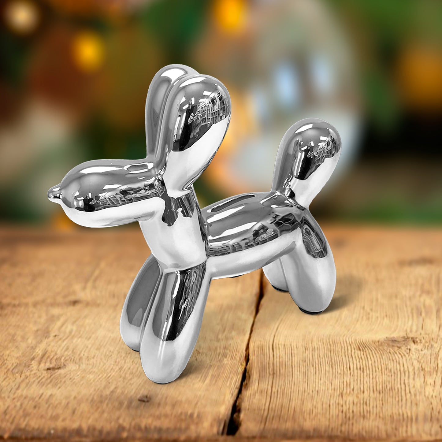 Balloon Dog Bank Silver