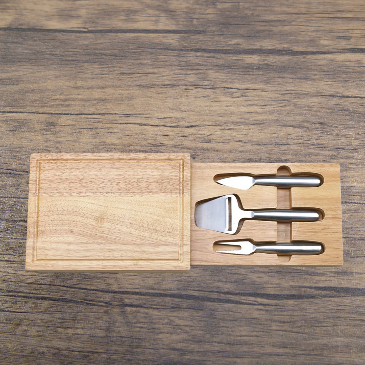 Rectangular Cheeseboard with Concealed Tools