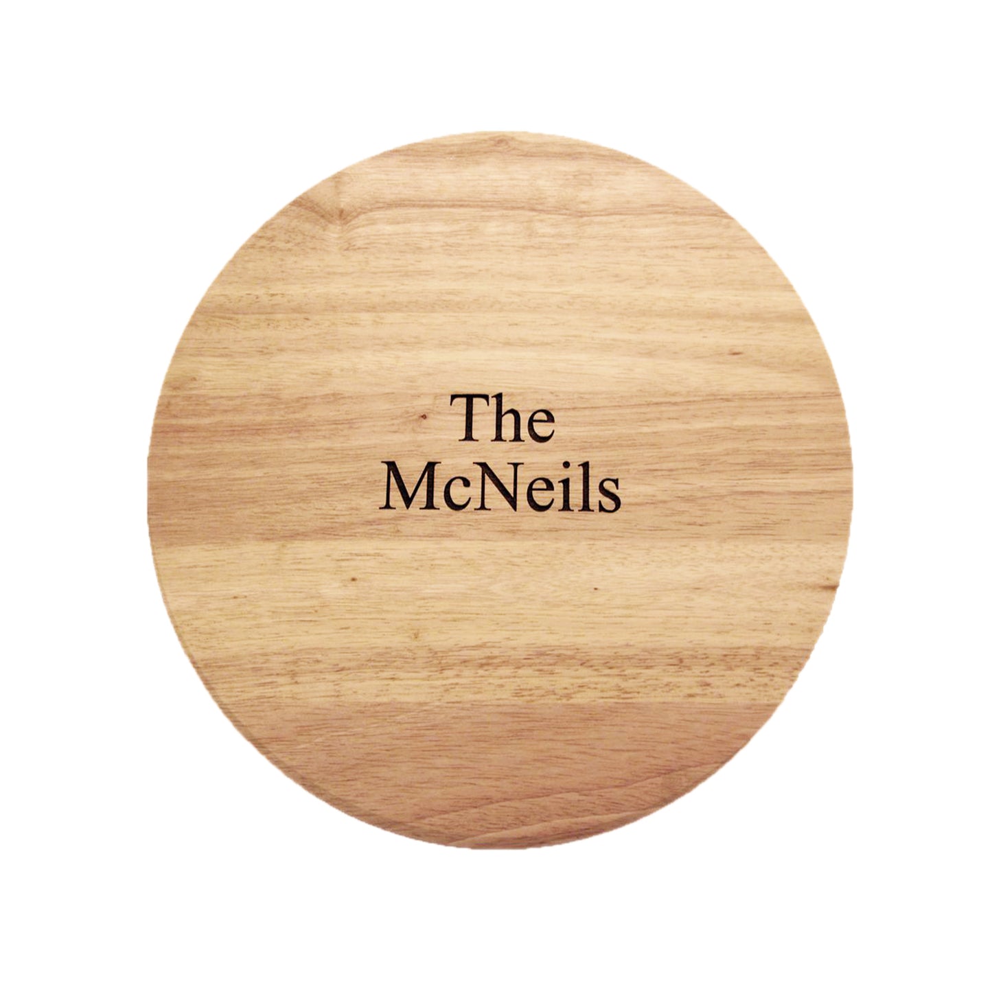 14" Wooden Pizza Board with Precision Cutting Wheel & Server