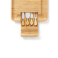 Bamboo 13'' Square Cheese Board with 4 Tools