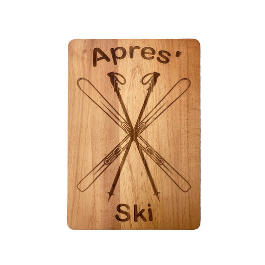 Apres Ski Wood Board - 10" x 15
