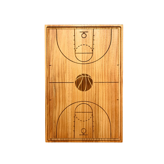 Basketball Court Wood Board - 18" x 12"