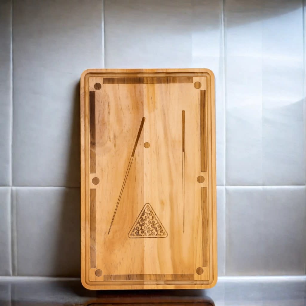 Pool Table Wood Board - 18" x 11"