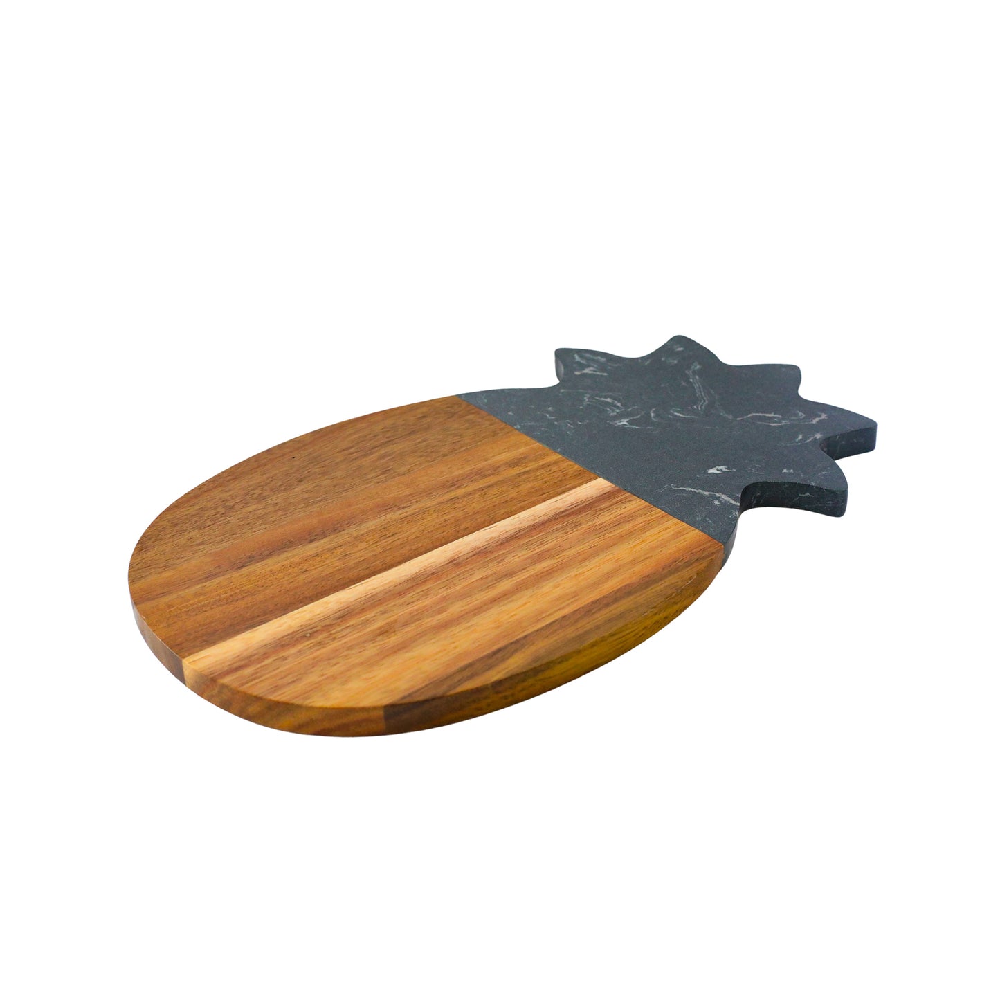 Black Marble and Acacia Wood Pineapple Board