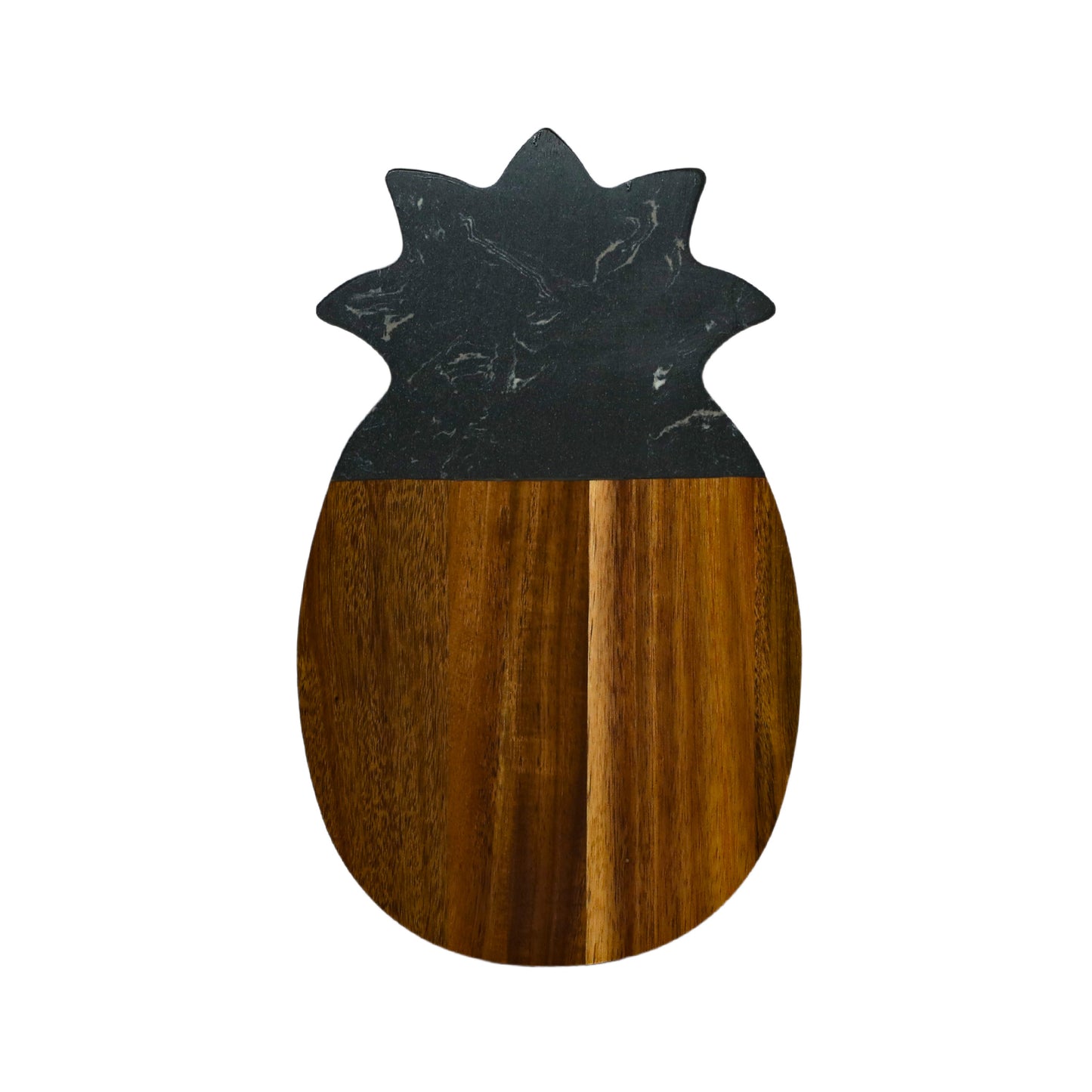 Black Marble and Acacia Wood Pineapple Board