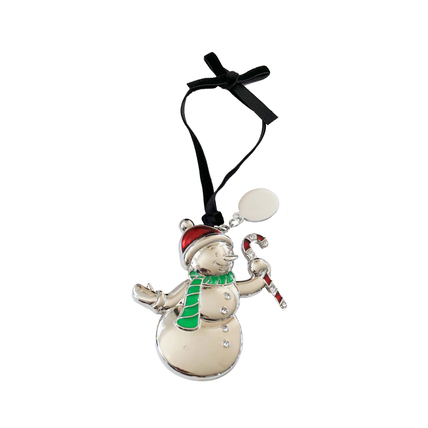 3D Snowman Ornament with Engraving Tag