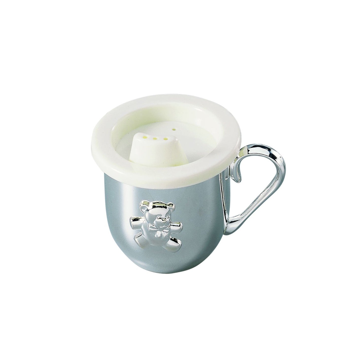 Silverplated Baby Cup With Cup & Sippy Lid Insert