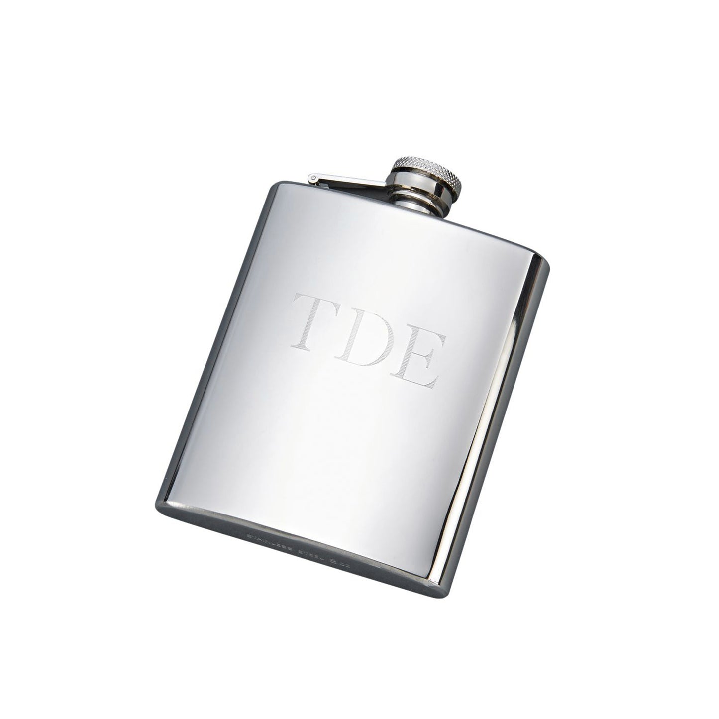 Stainless Steel Polished Finish Flask - 8 oz