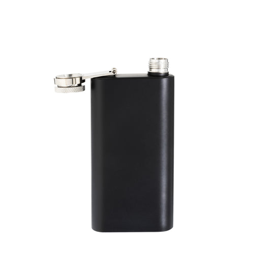 6 oz Black Stainless Steel Pocket Flask