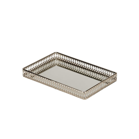 Vanity Gallery Tray with Mirror - 11" x 7"