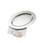 Silver Oval Nickel-Plated Tray - 6"