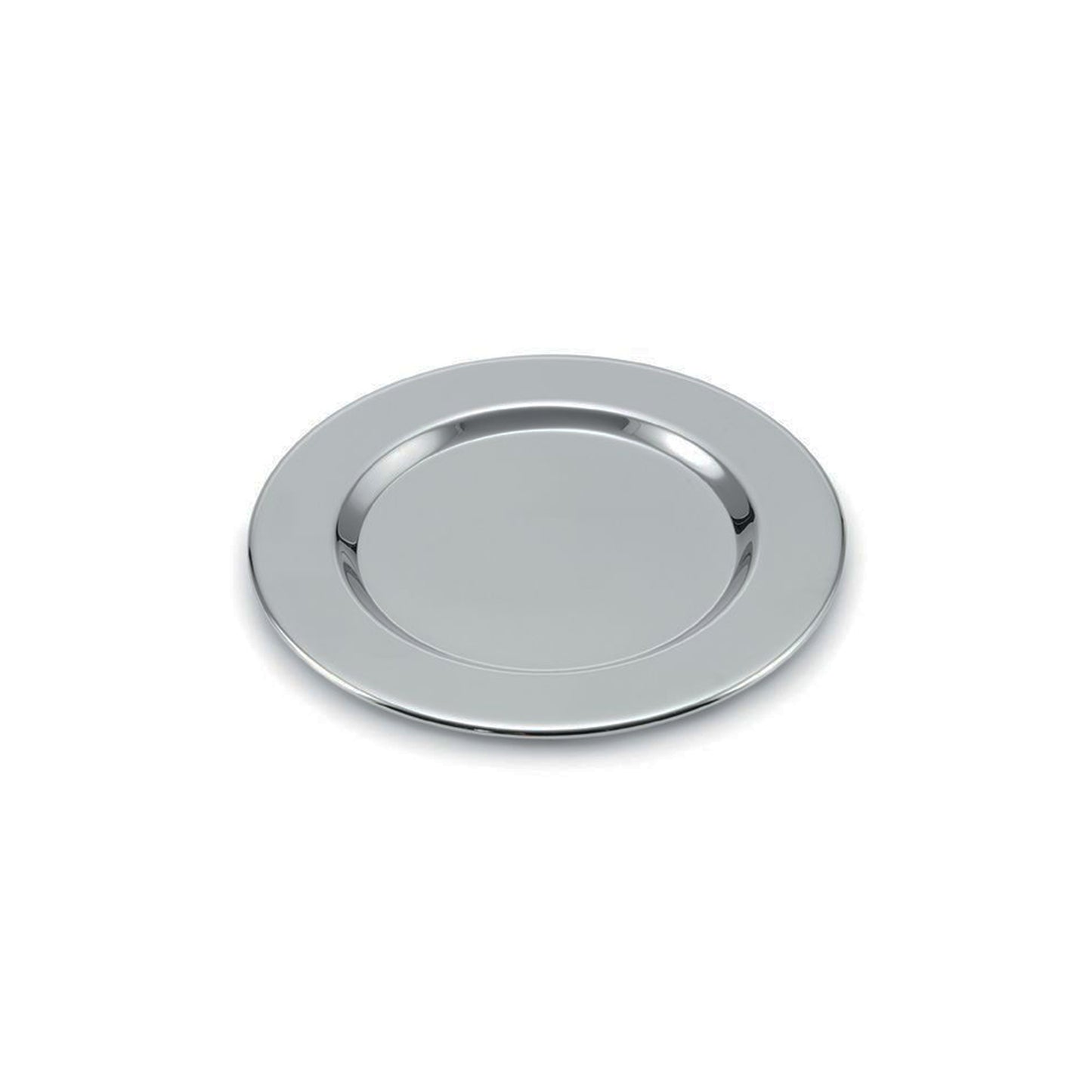 Silver Round Nickel-Plated Tray - 6"
