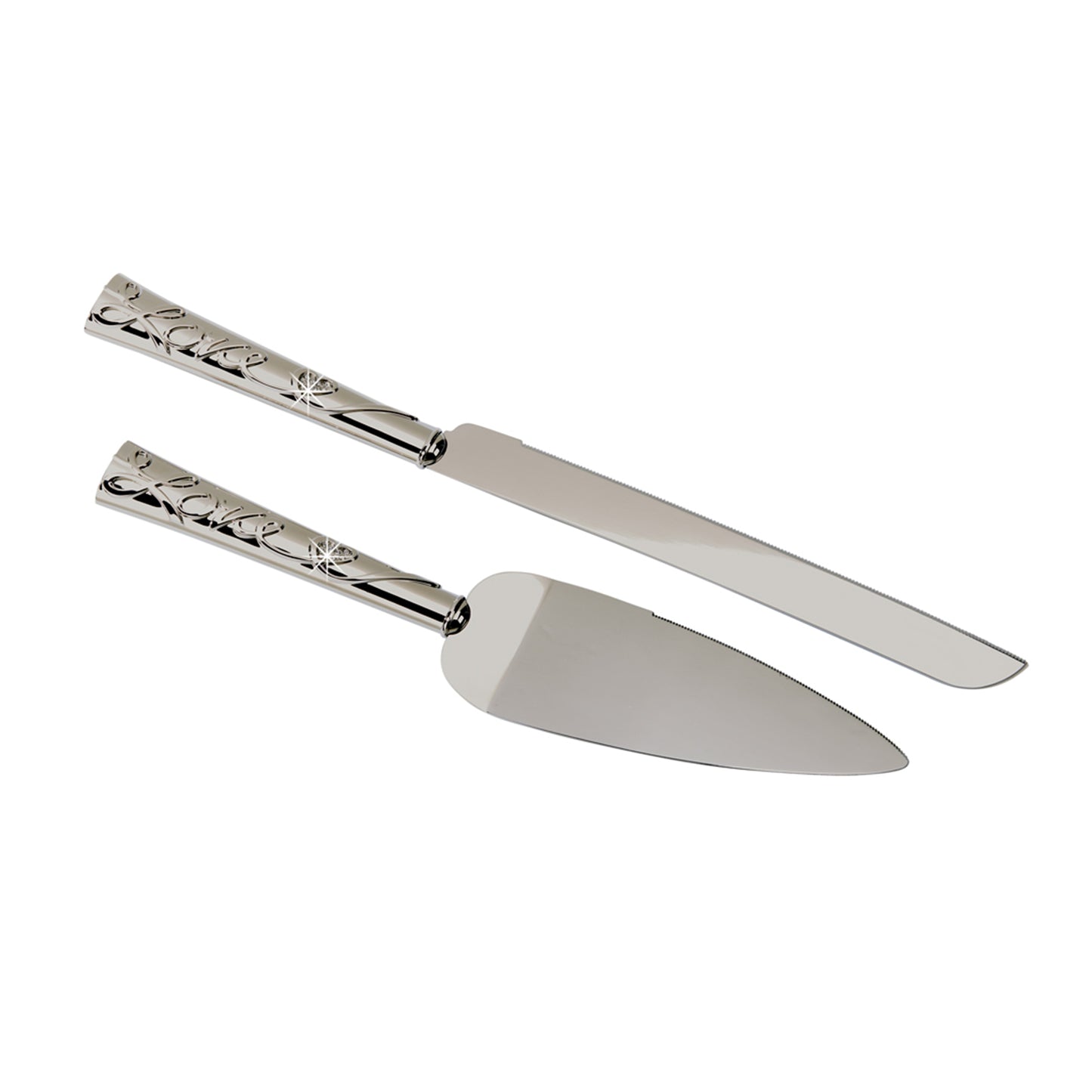 "Love" Cake Knife & Server Set