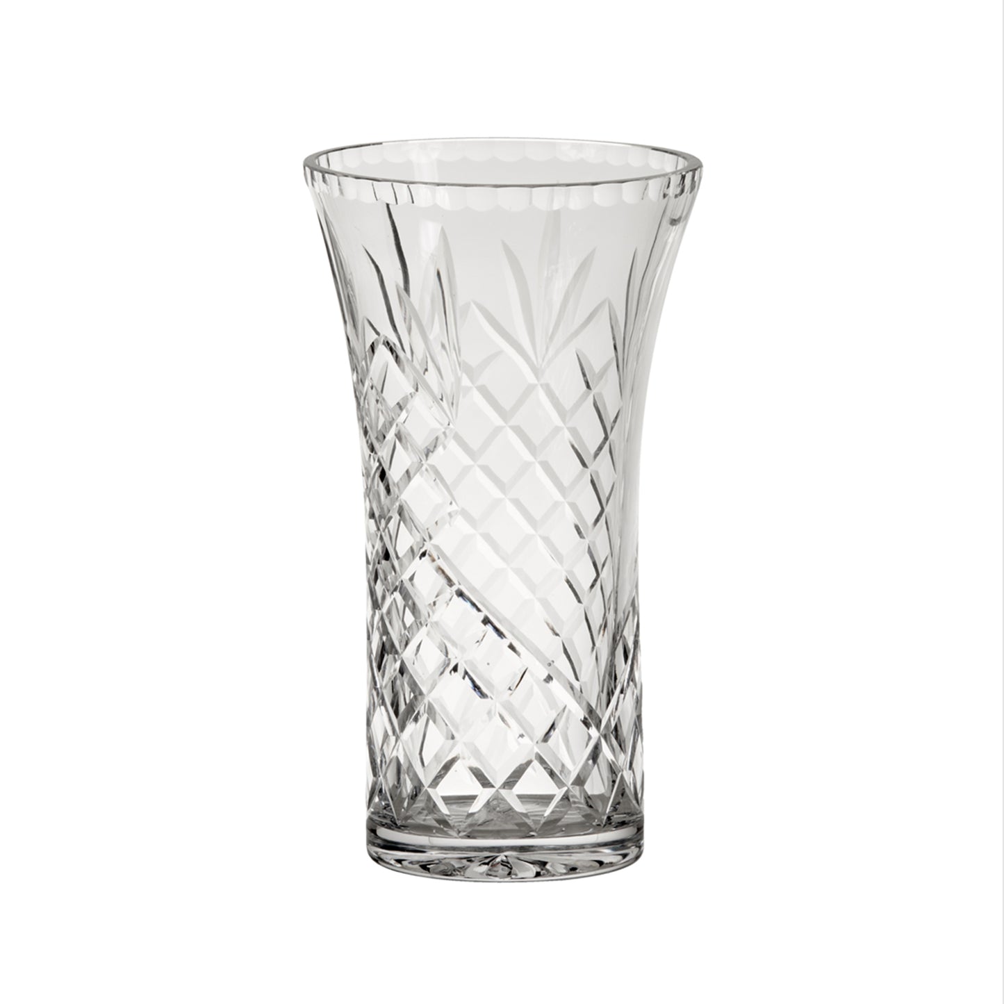 Crystal Flared Vase With Medallion Ii Pattern, 8.25" X 4.75"