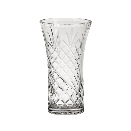 Crystal Flared Vase With Medallion Ii Pattern, 8.25" X 4.75"