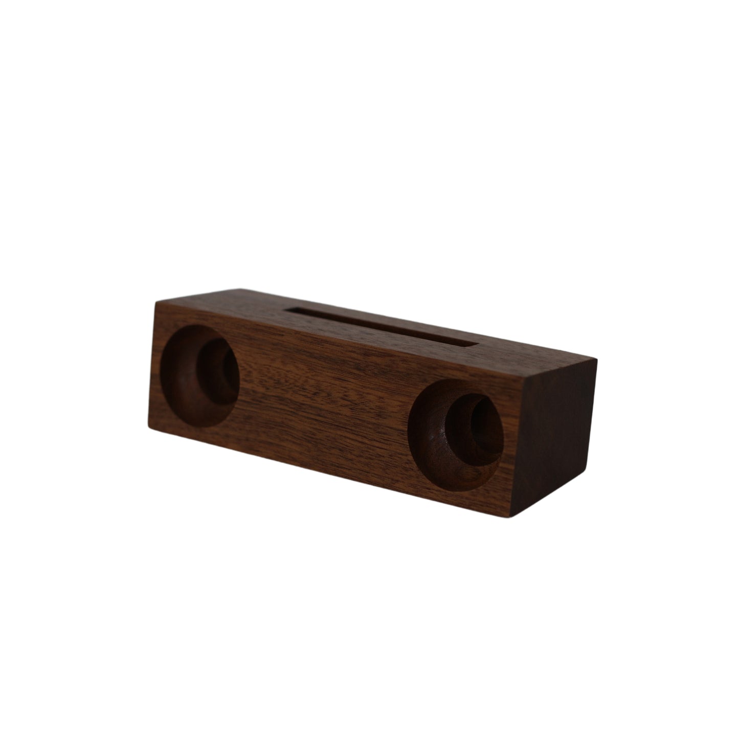 Ebony Wood Amplifier/Phone Holder, 6.75" X 2"