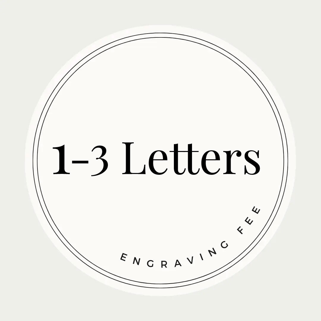 1-3 letter initials monogram of engraving