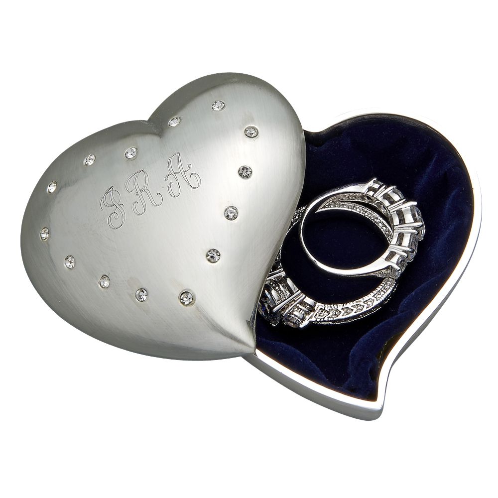 Free Form Heart Shaped Box With Crystals