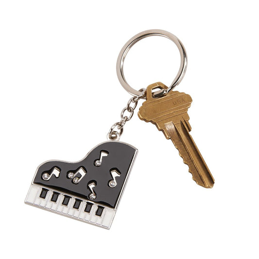 Piano Keychain with Crystals, 3.5"