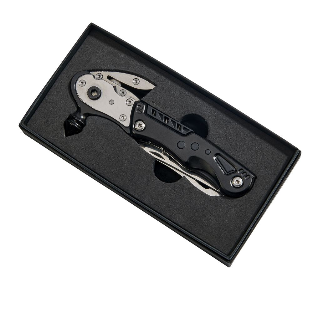 Black Glass Breaker With Multi Tools, 6" L