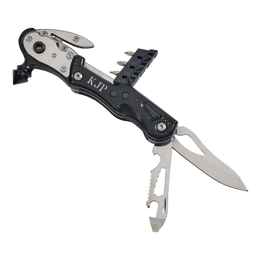 Black Glass Breaker With Multi Tools, 6" L