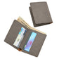 Leatherette Wallet, Grey 4" X 3.25"