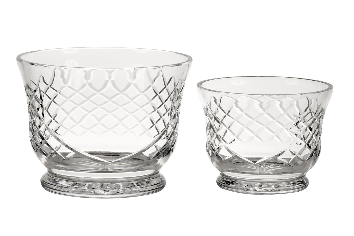 Crystal Round Flared Bowl With Medallion Ii Pattern, 4.5" X 6"