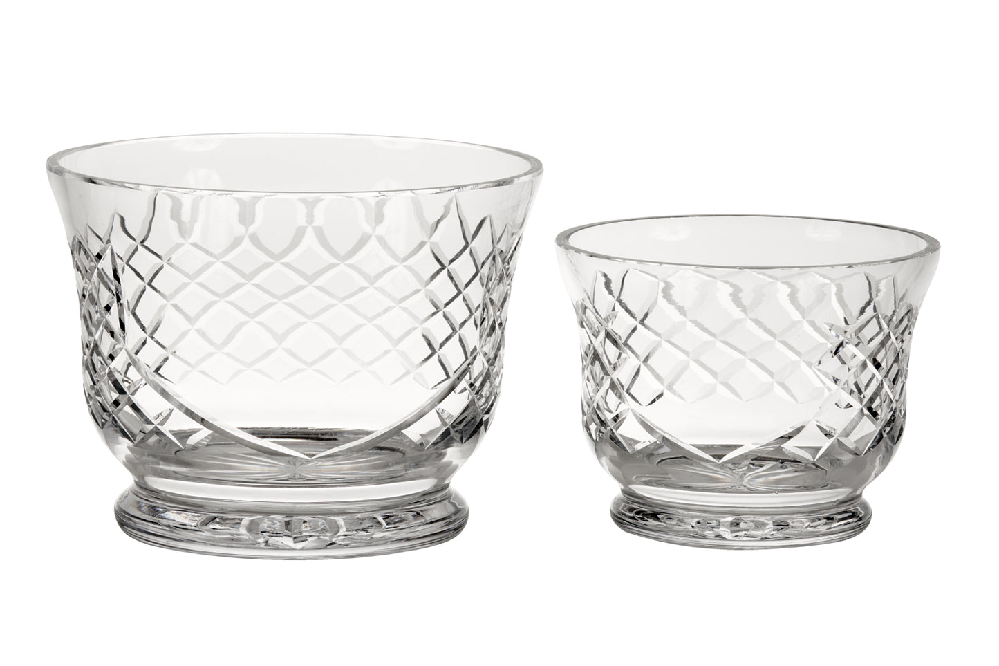 Crystal Round Flared Bowl With Medallion Ii Pattern, 5.5" X 7.5"