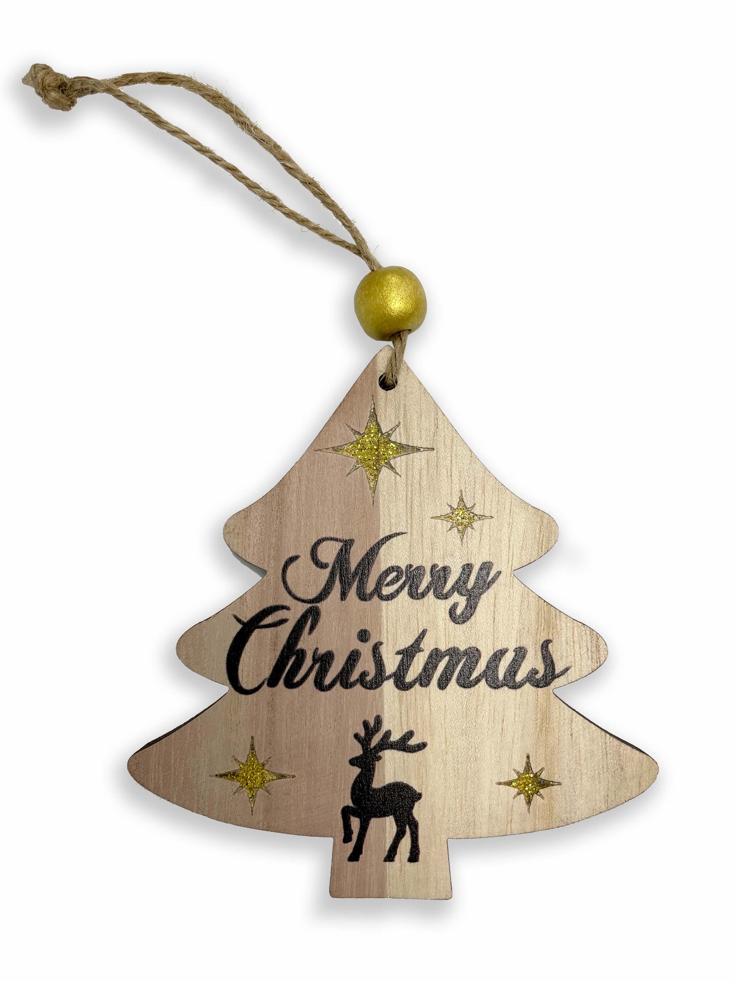 Tree Wood Ornament, 4"