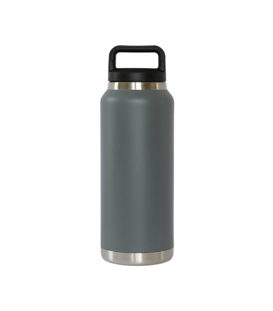 36 Oz Stainless Steel Twist-Off Cap Water Bottle - Grey