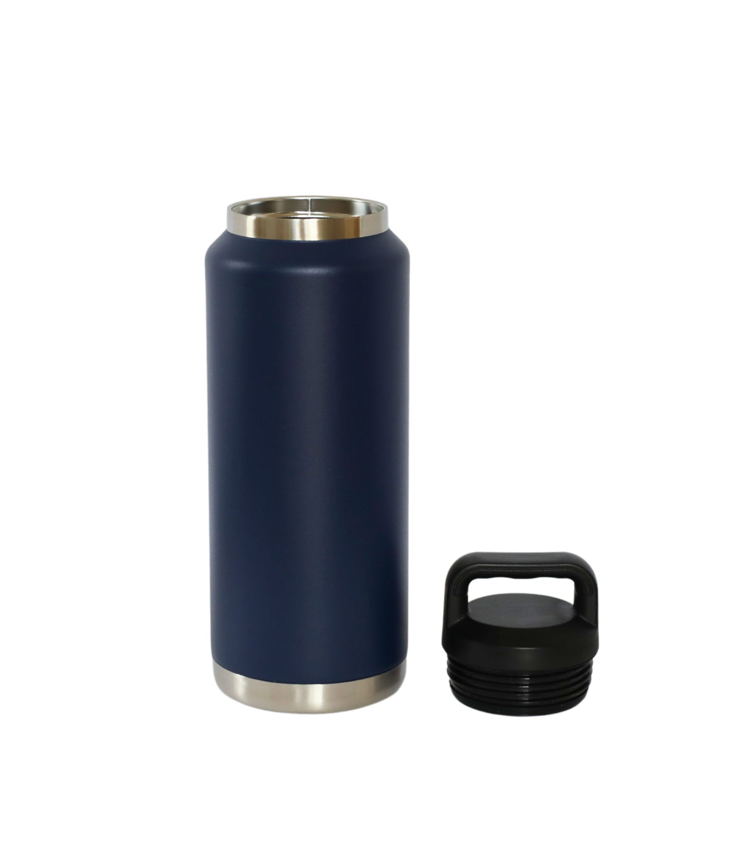 36 Oz Stainless Steel Twist-Off Cap Water Bottle - Navy
