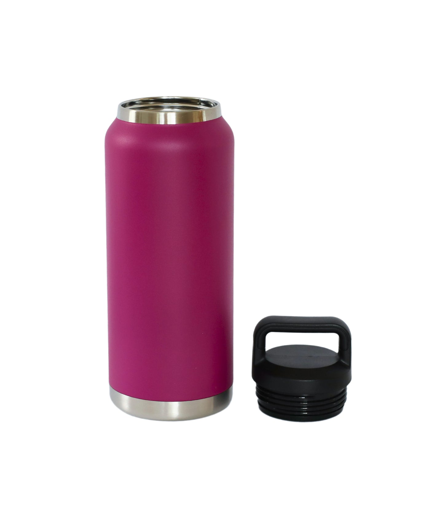 36 Oz Stainless Steel Twist-Off Cap Water Bottle - Magenta