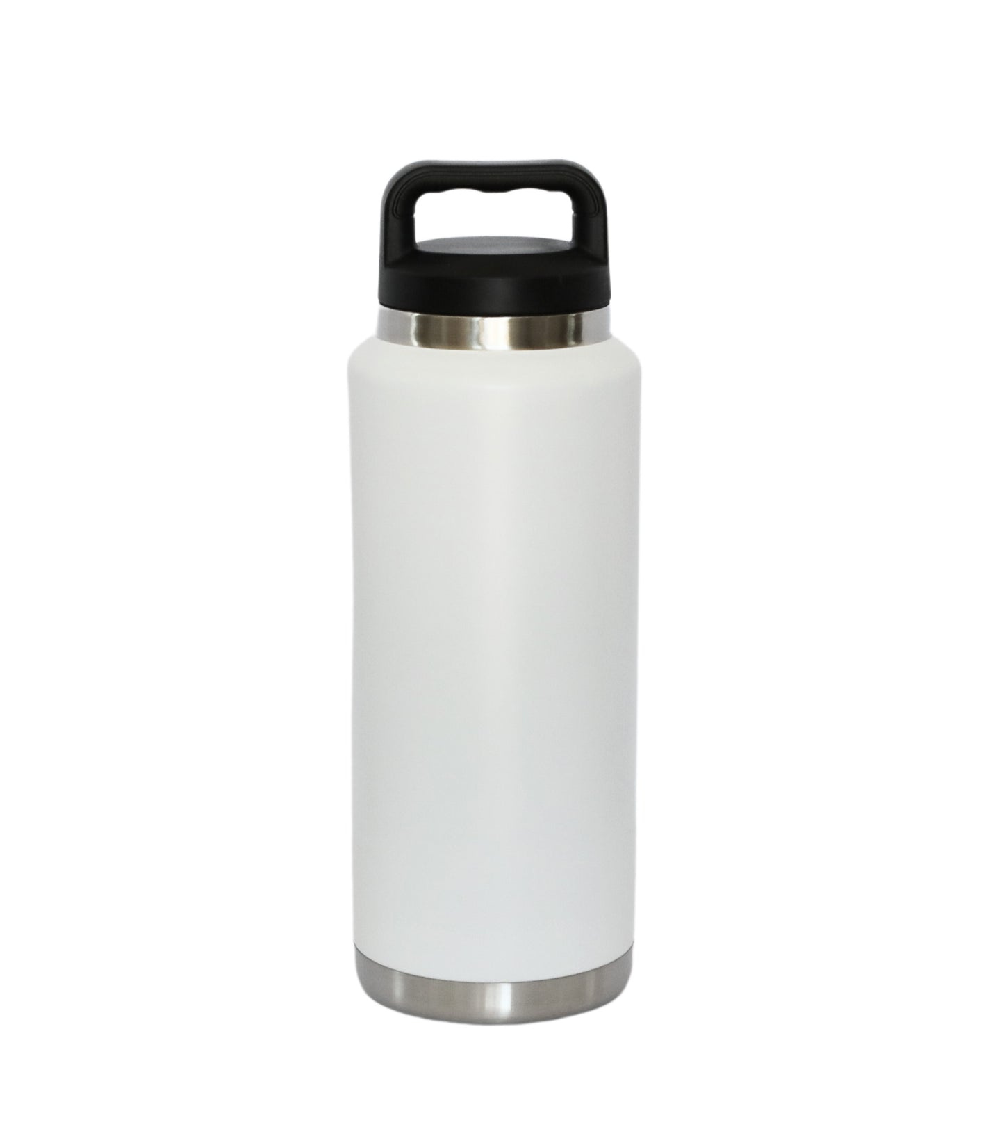36 Oz Stainless Steel Twist-Off Cap Water Bottle - White