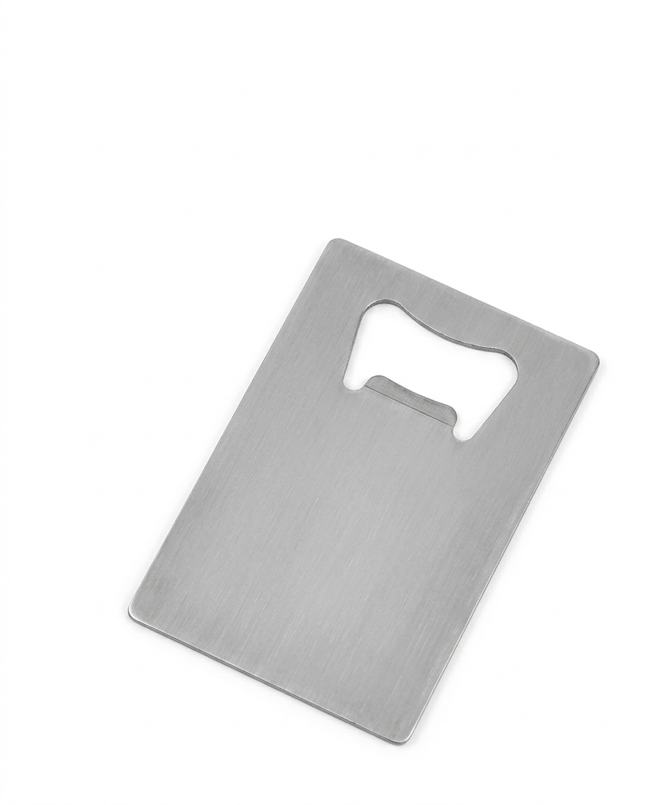Credit Card style Bottle Opener 3.3" X 2.1" SS