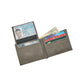 Leatherette Bill Fold, Grey 4.5" X 3.75"