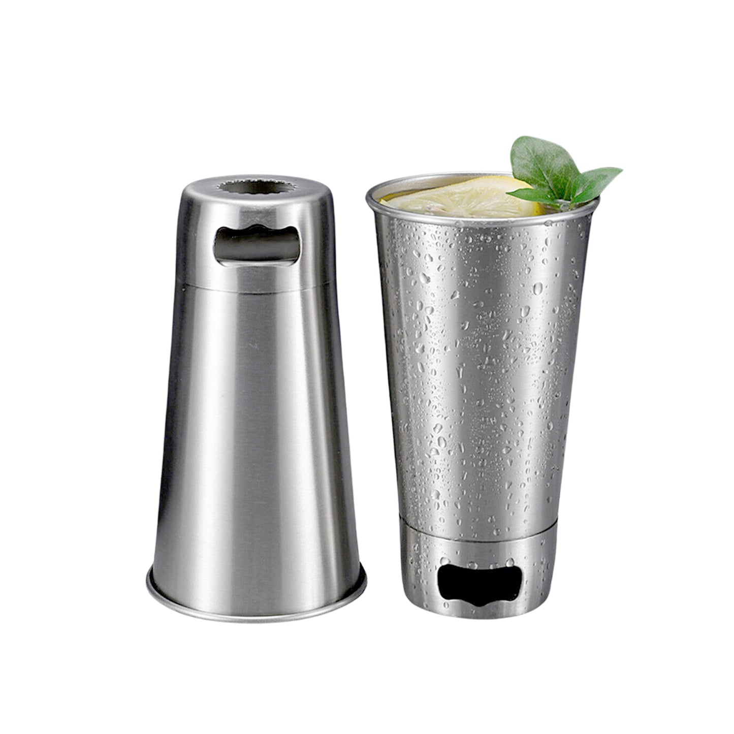 16 Oz Stainless Steel Cup with Dual Bottle Openers