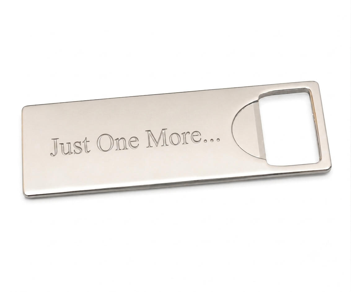 Rectangular Bottle Opener 3.75" NP