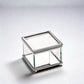 Square Glass Box With Hinged Cover, 3.25"