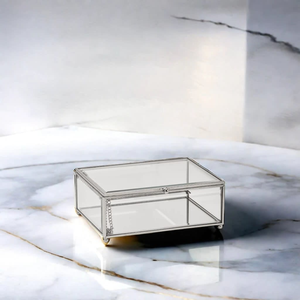 Claro Hinged Glass Box, 5.5"