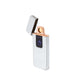 Flameless Slim Flip Top Lighter Diamond Dust Silver