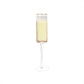 Gold-Rim Champagne Flutes Set - 8 oz