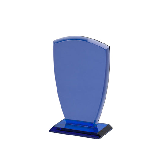 Small Cobalt Shield Trophy, 6.25"