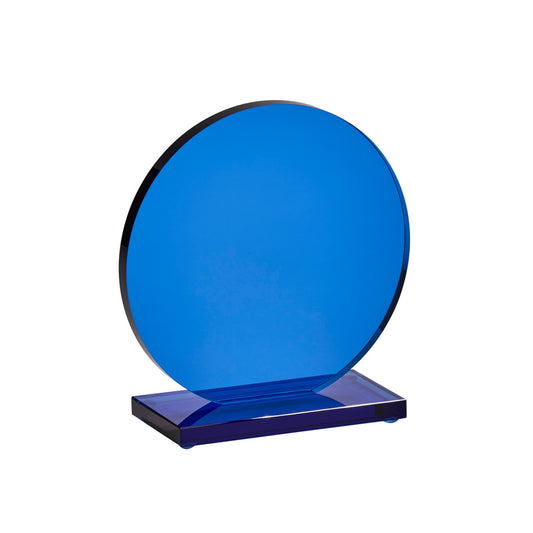 Large Cobalt Orb Trophy, 7.25"