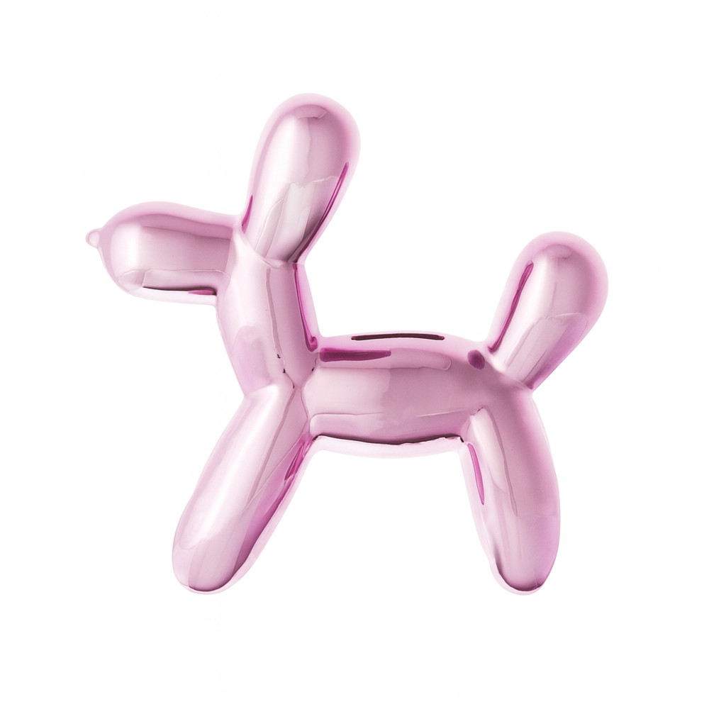 Balloon Dog Bank Pink
