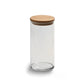 Medium Round Glass Storage Container with Bamboo Lid
